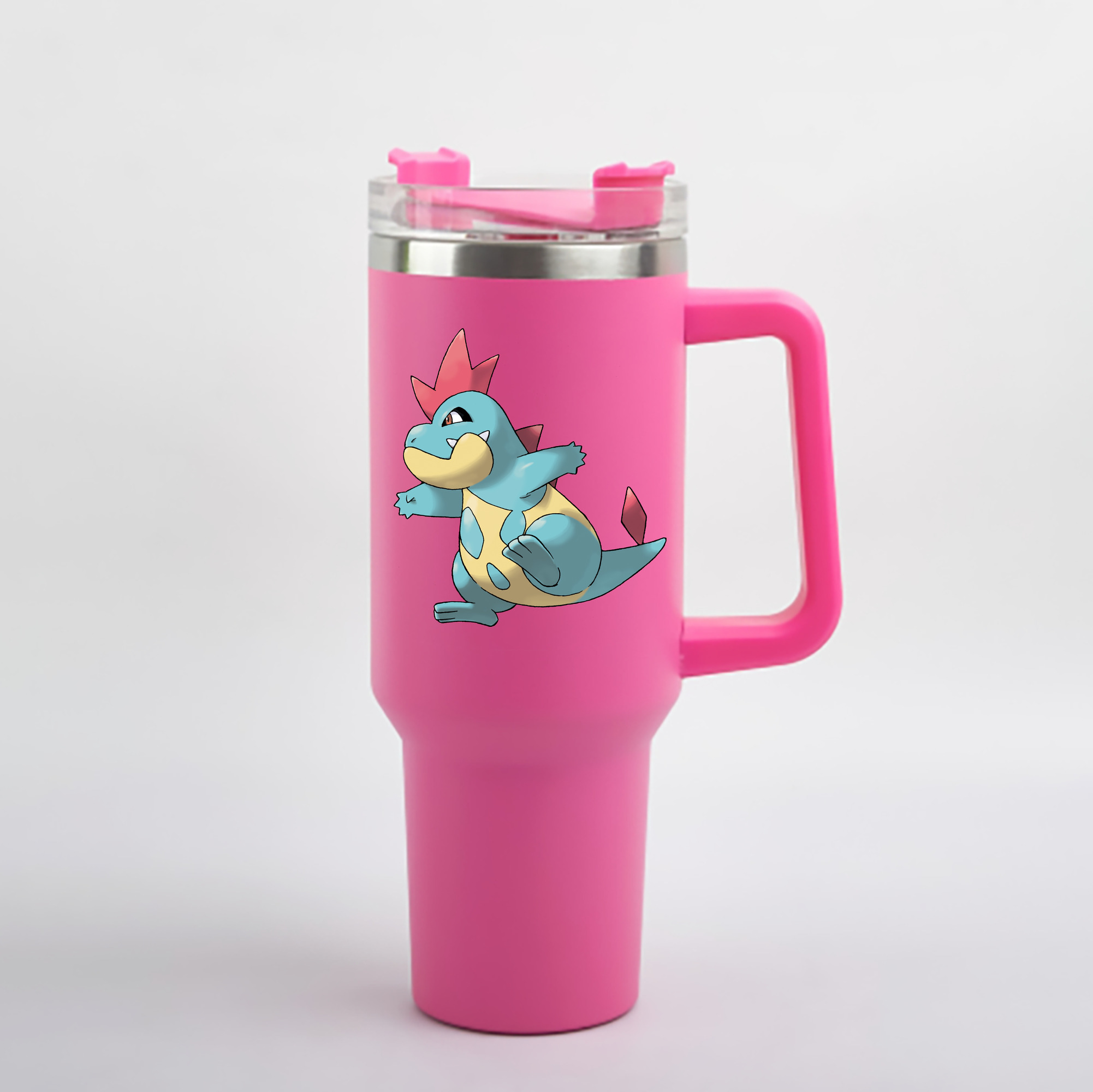 （画像用） ポケットモンスター Pokémon 1200mL車用タンブラー - クリスタルステッカー（プラスチックストロー付き）